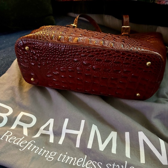 Brahmin Asher Croc Embossed Leather Tote - Picture 3 of 5